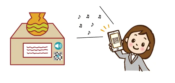 音声QRコード図