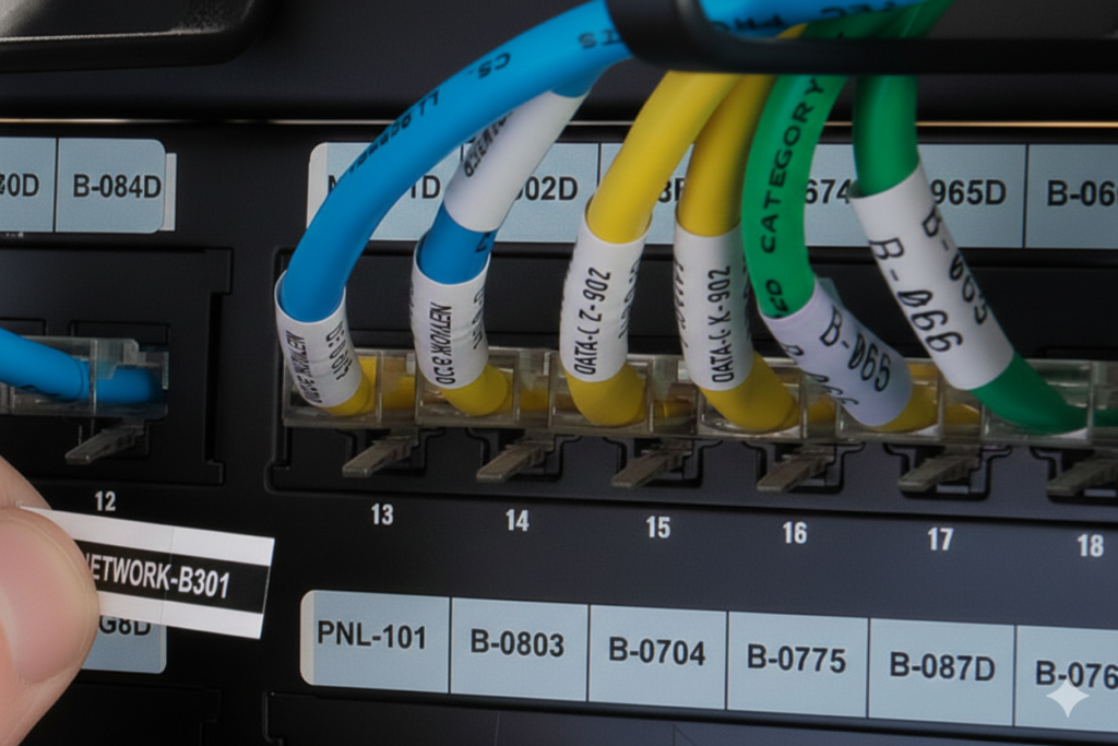 ケーブルマーキングラベル画像