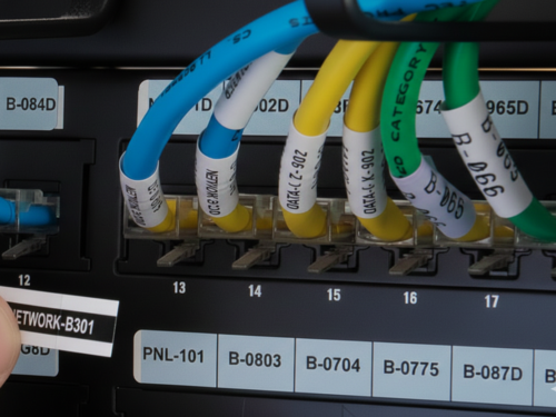 ケーブルマーキングラベル画像